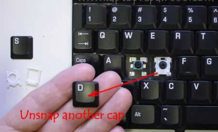 Remove key cap